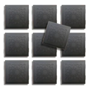 Shungite Orgonite Tile Pack of 10 — Handcrafted by FTW