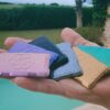 the harmonic shield — set of 5 — handcrafted orgonite phone stickers by ftw
