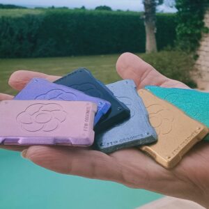 the harmonic shield — set of 5 — handcrafted orgonite phone stickers by ftw
