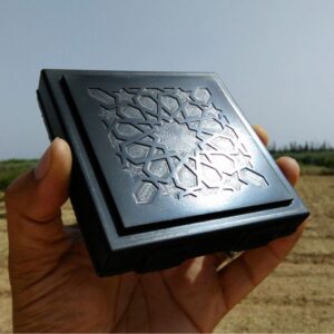 shungite orgonite tile pack of 5 — handcrafted by ftw