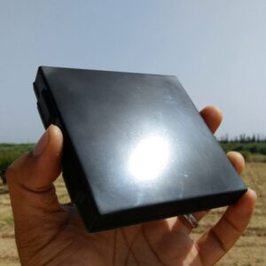 shungite orgonite tile pack of 5 — handcrafted by ftw