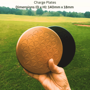 the charge plate — set of 2 — handcrafted orgonite by ftw